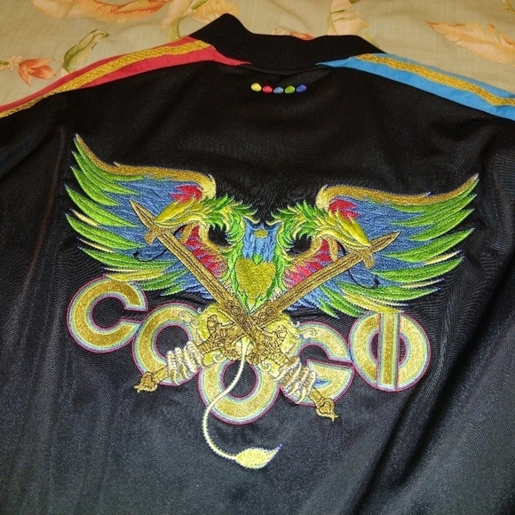 Gold Trim COOGI Bomber Jump Coat Style Track Jacket Men's XXL 2XL Outfit… - Picture 5 of 8